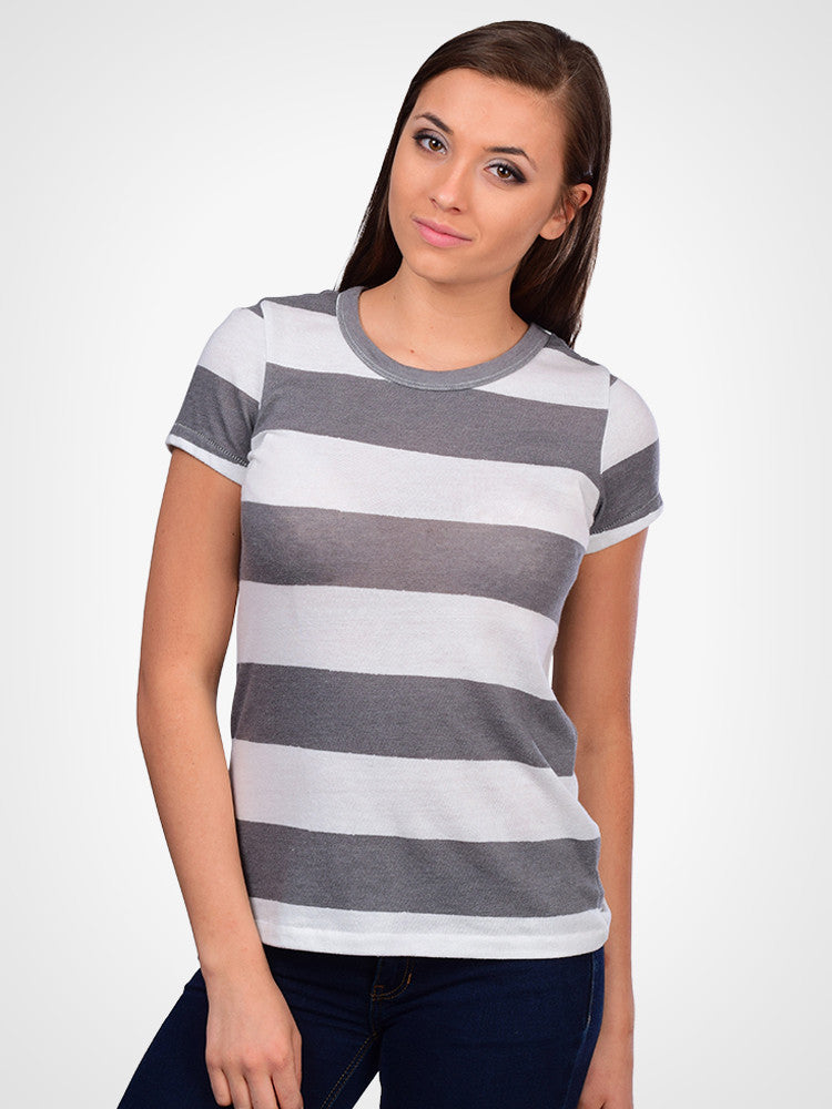 Eco Grey & White Weathered Stripe