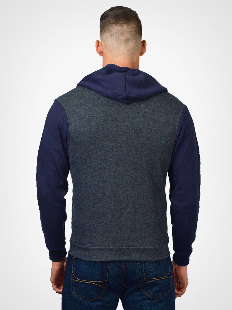 Dark Heather Grey & Navy