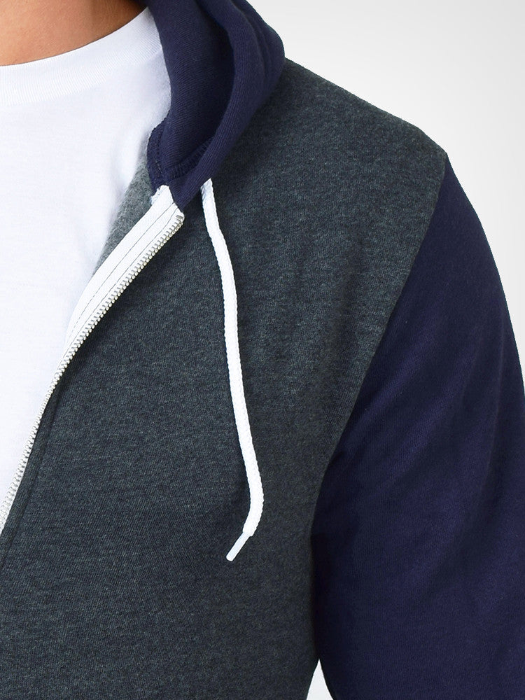 Dark Heather Grey & Navy